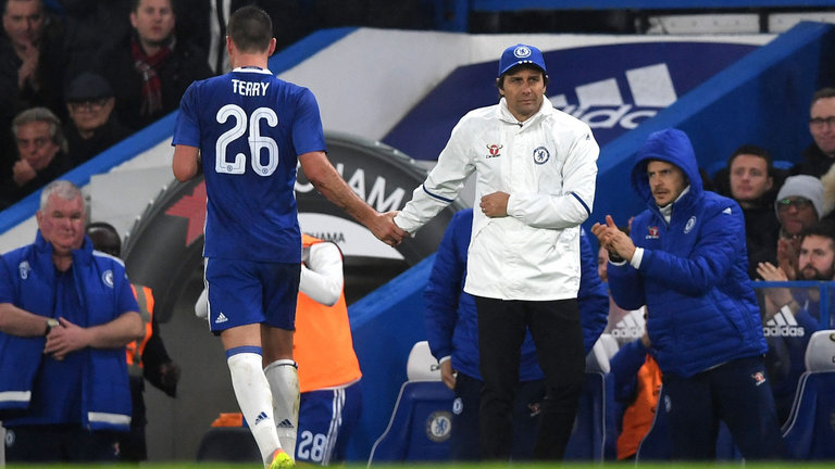 John Terry and Antonio Conte