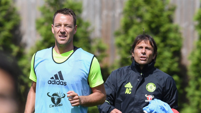 John Terry and Antonio Conte