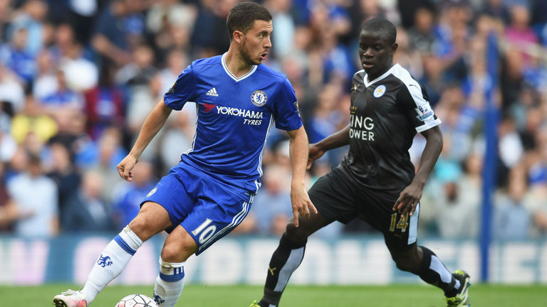 Eden Hazard and N'Golo Kante