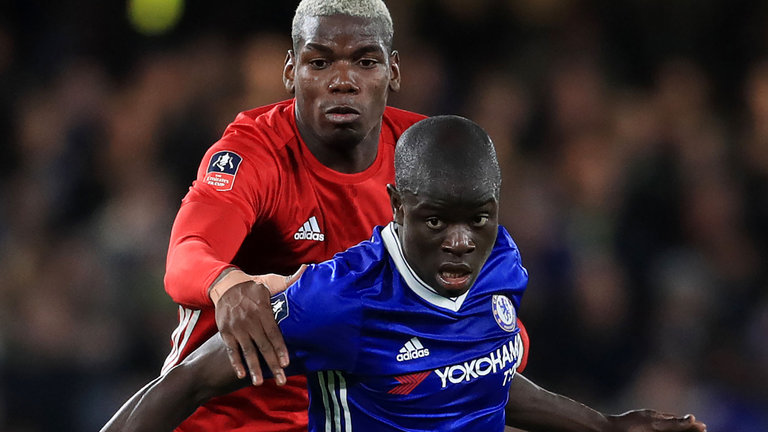 Paul Pogba and N'Golo Kante