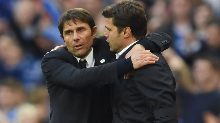 Antonio Conte and Mauricio Pochettino