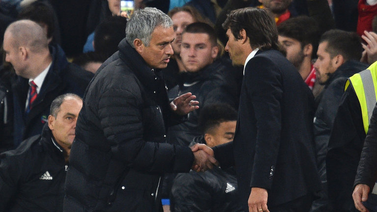 Jose Mourinho and Antonio Conte