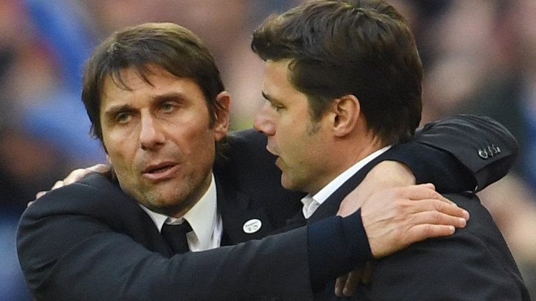 Antonio Conte and Mauricio Pochettino