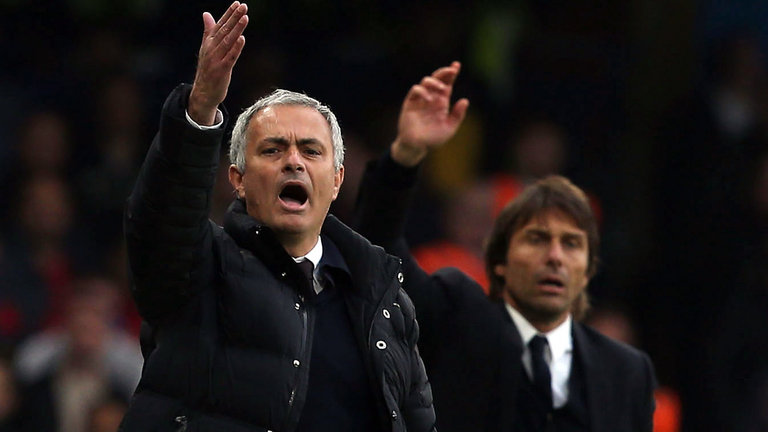 Jose Mourinho and Antonio Conte