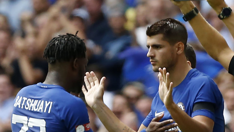 Michy Batshuayi and Alvaro Morata