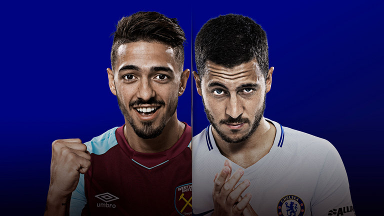 Manuel Lanzini and Eden Hazard
