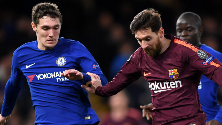 Andreas Christensen and Lionel Messi