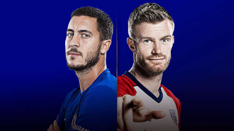 Eden Hazard and Chris Brunt