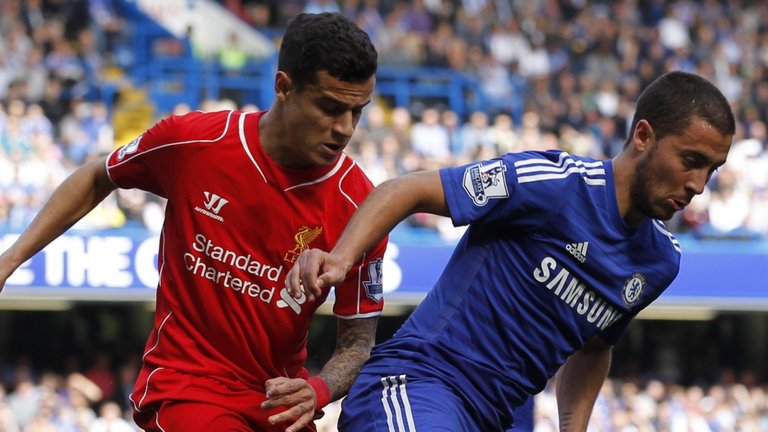 Philippe Coutinho and Eden Hazard