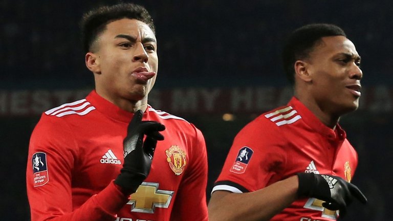 Jesse Lingard and Anthony Martial