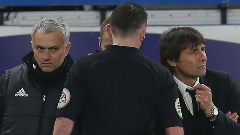 Jose Mourinho and Antonio Conte