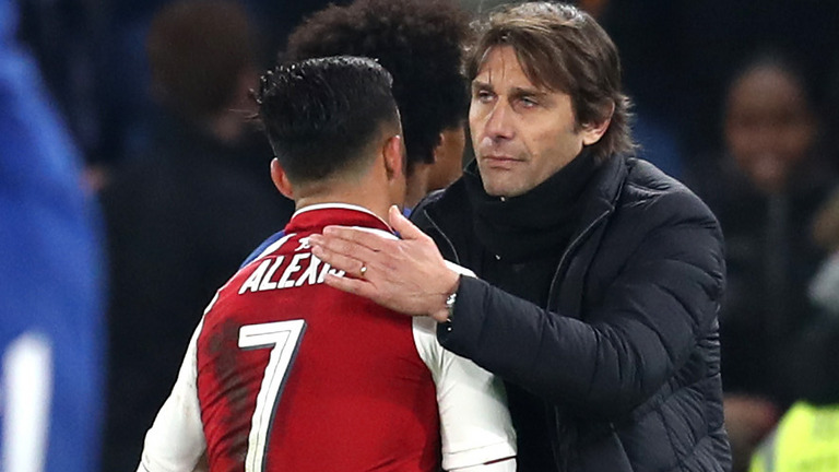 Alexis Sanchez And Antonio Conte