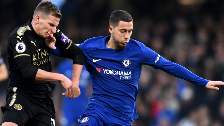 Marc Albrighton and Eden Hazard