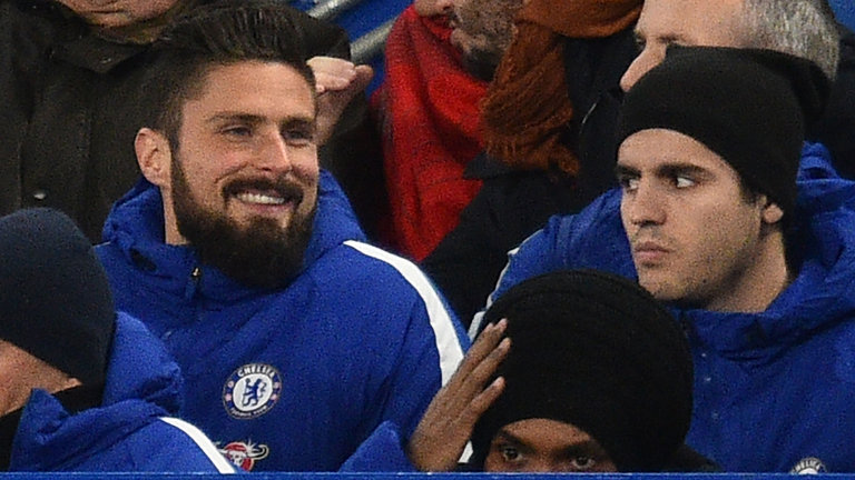 Oliver Giroud and Alvaro Morata