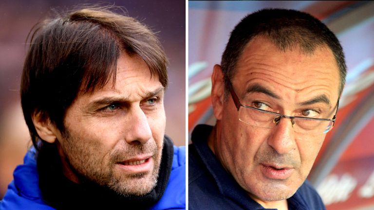 Antonio Conte and Maurizio Sarri