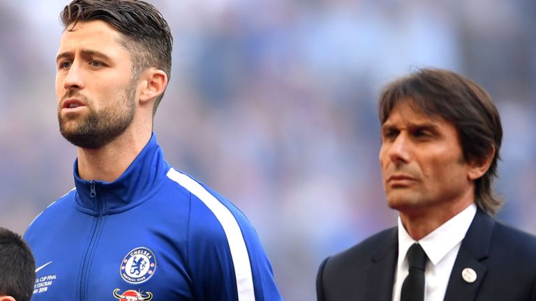 Gary Cahill and Antonio Conte