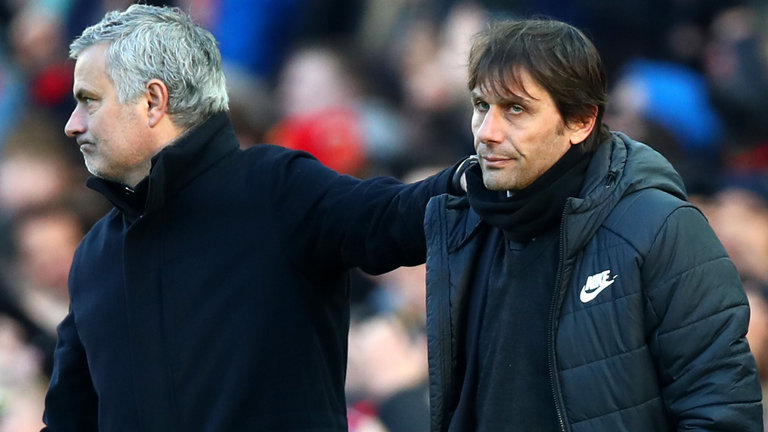 Jose Mourinho and Antonio Conte