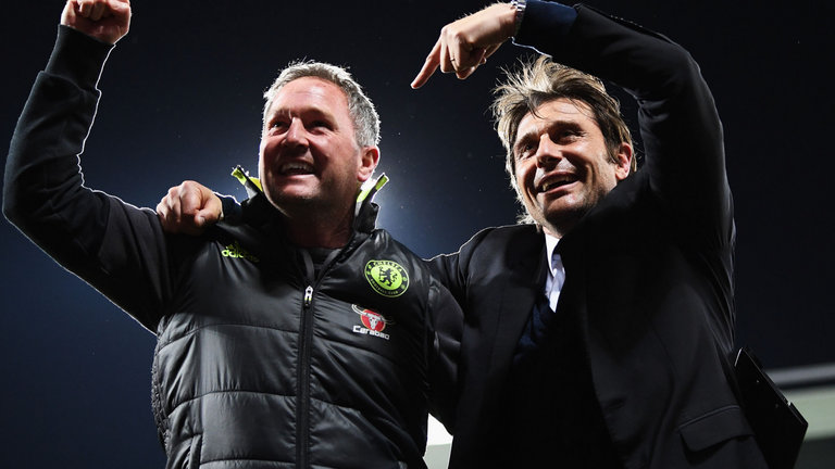 Steve Holland and Antonio Conte
