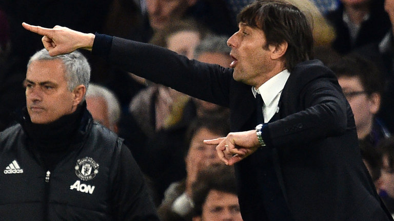 Jose Mourinho and Antonio Conte