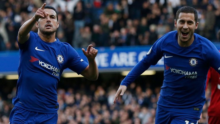 Pedro and Eden Hazard