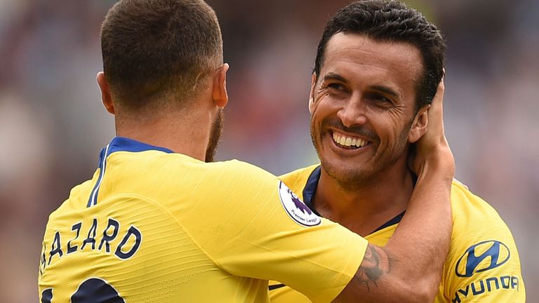 Eden Hazard and Pedro