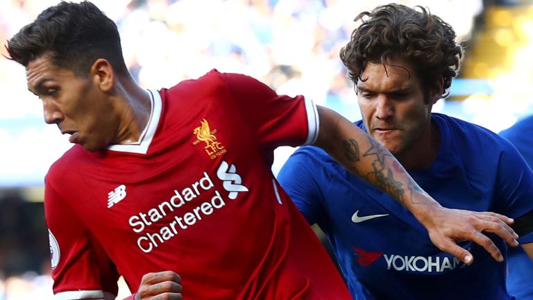 Roberto Firmino and Marco Alonso