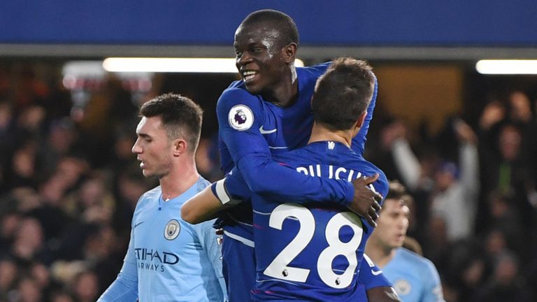 N'Golo Kante and Cesar Azpilicueta