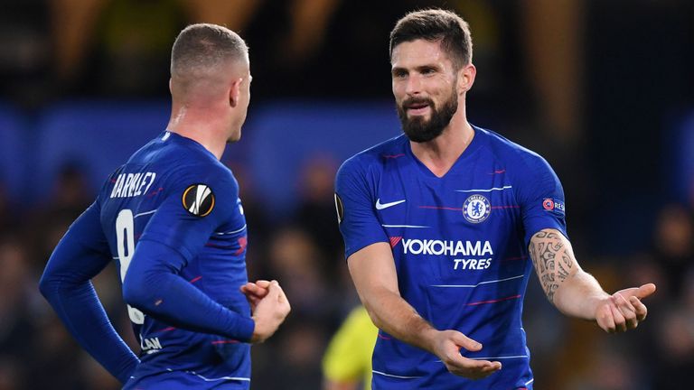 Ross Barkley and Olivier Giroud