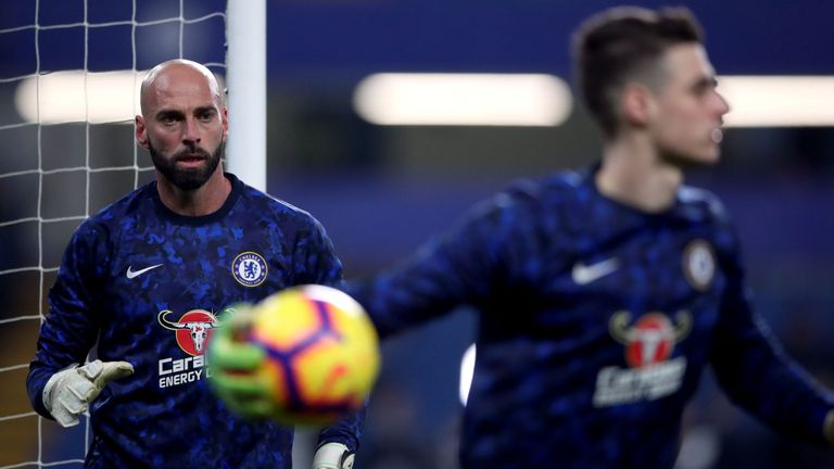 Willy Caballero and Kepa Arrizabalaga