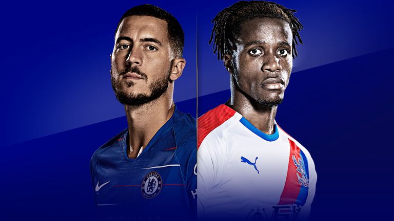 Eden Hazard and Wilfried Zaha