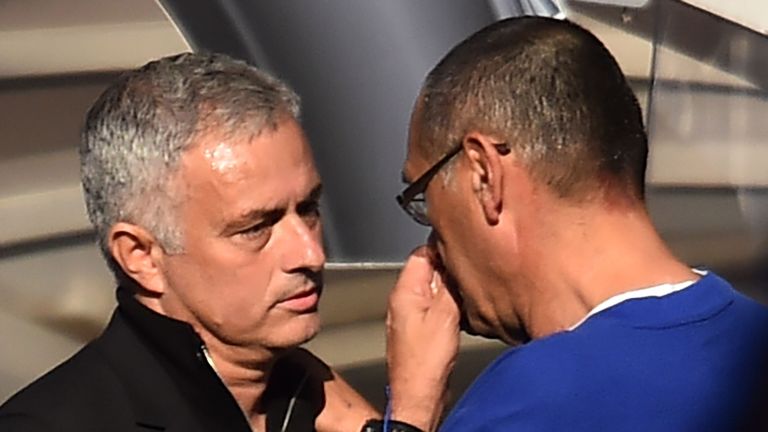 Jose Mourinho and Maurizio Sarri