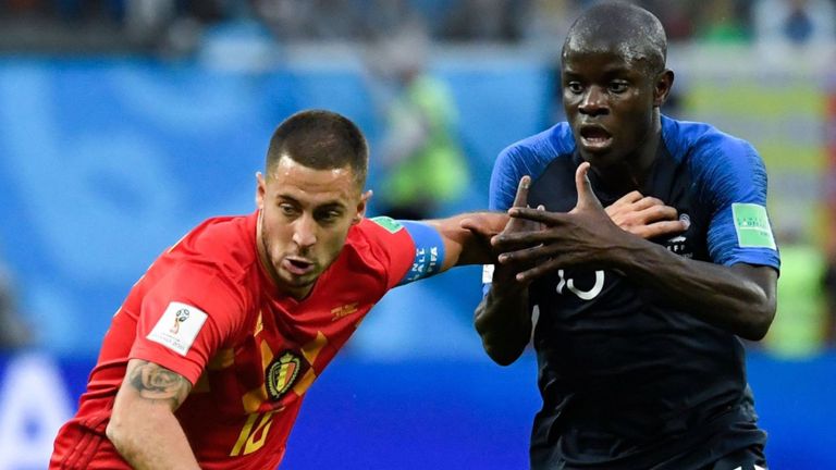 Eden Hazard and N'Golo Kante