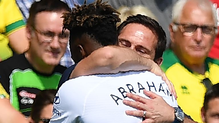 Tammy Abraham and Frank Lampard