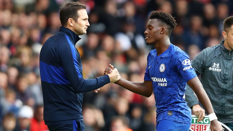 Frank Lampard and Callum Hudson-Odoi