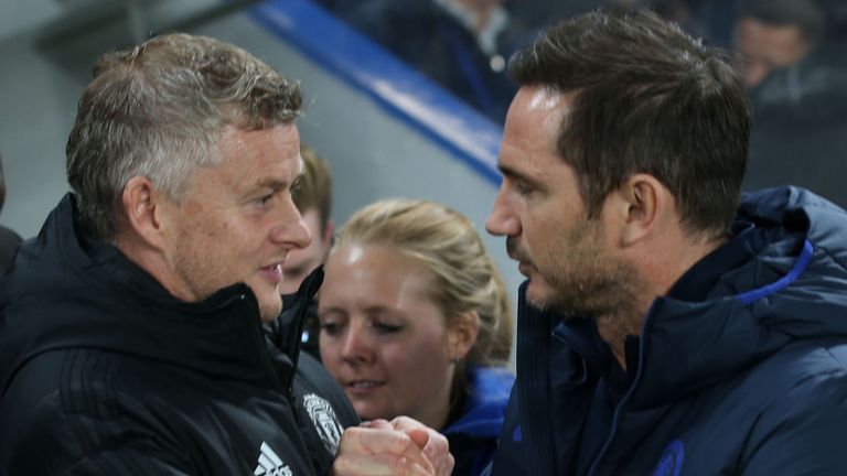 Ole Gunnar Solskjaer and Frank Lampard