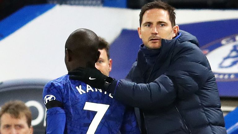N'Golo Kante and Frank Lampard