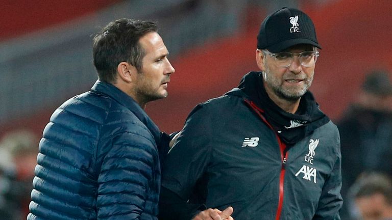 Frank Lampard and Jurgen Klopp