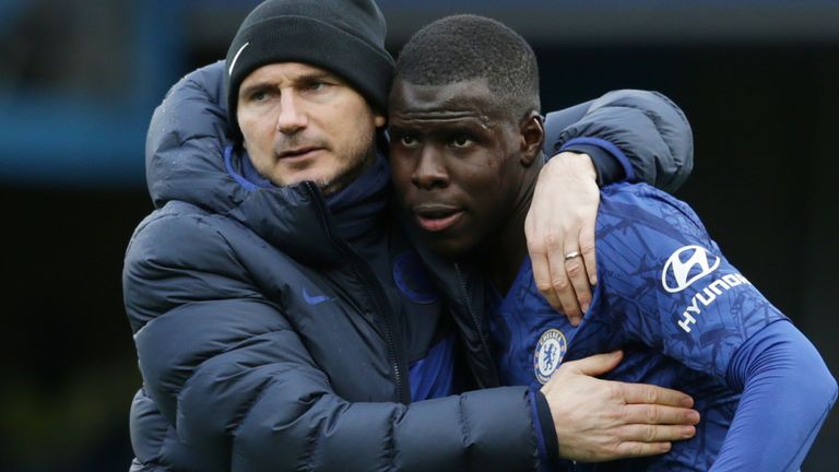 Frank Lampard and Kurt Zouma