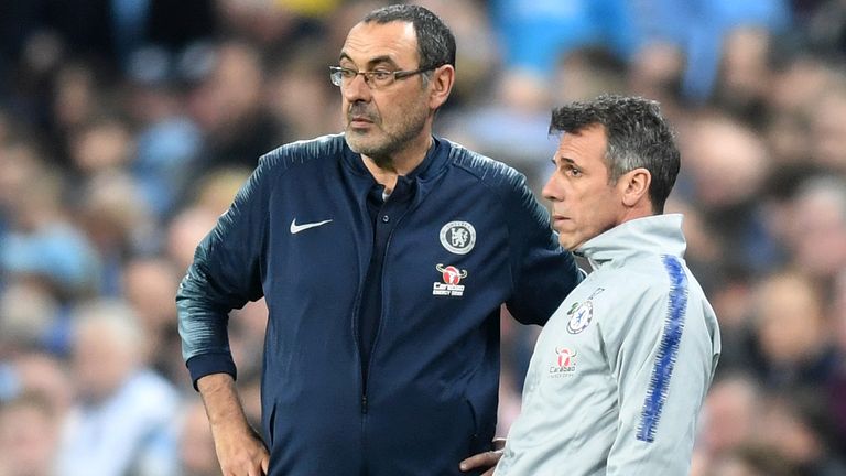 Maurizio Sarri and Gianfranco Zola