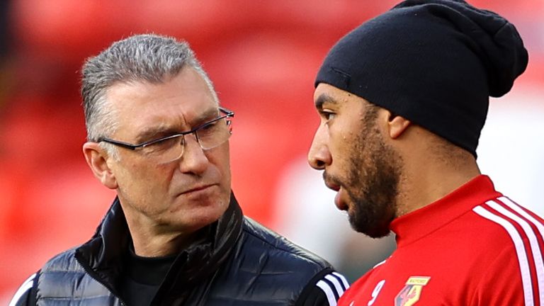 Nigel Pearson and Troy Deeney