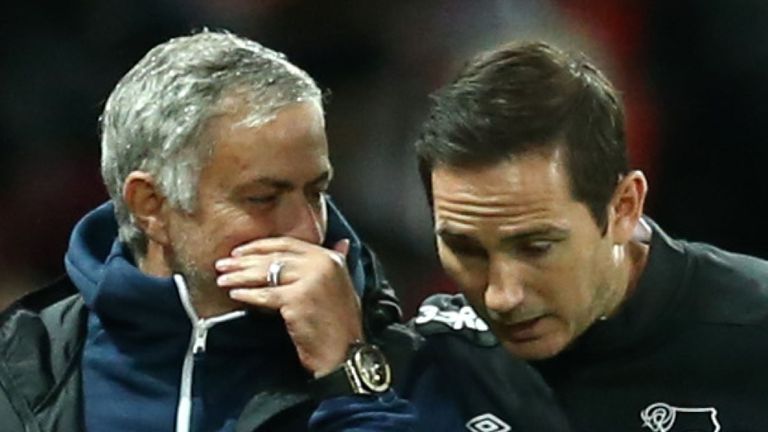 Jose Mourinho and Frank Lampard