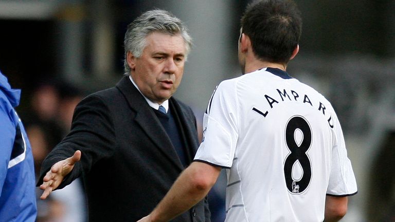 Carlo Ancelotti and Frank Lampard