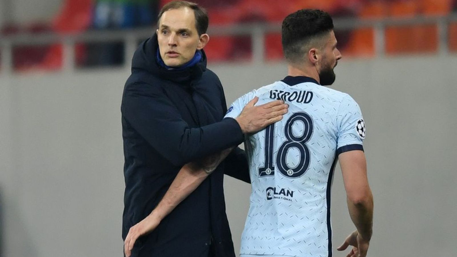 Thomas Tuchel and Olivier Giroud