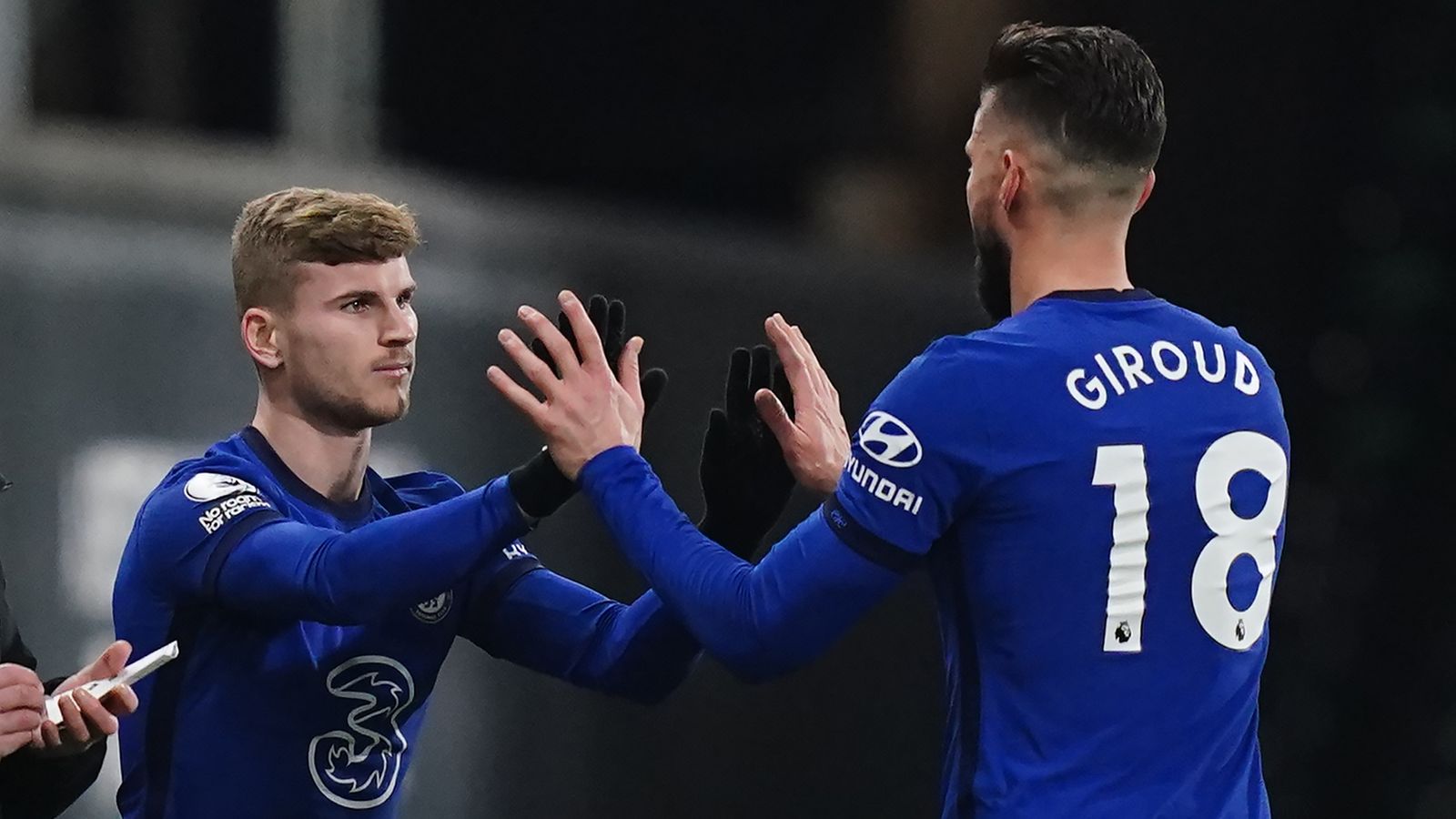 Timo Werner and Olivier Giroud