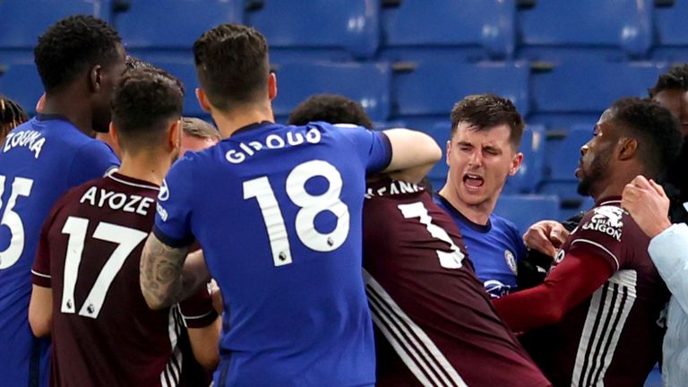 Chelsea and Leicester Brawl
