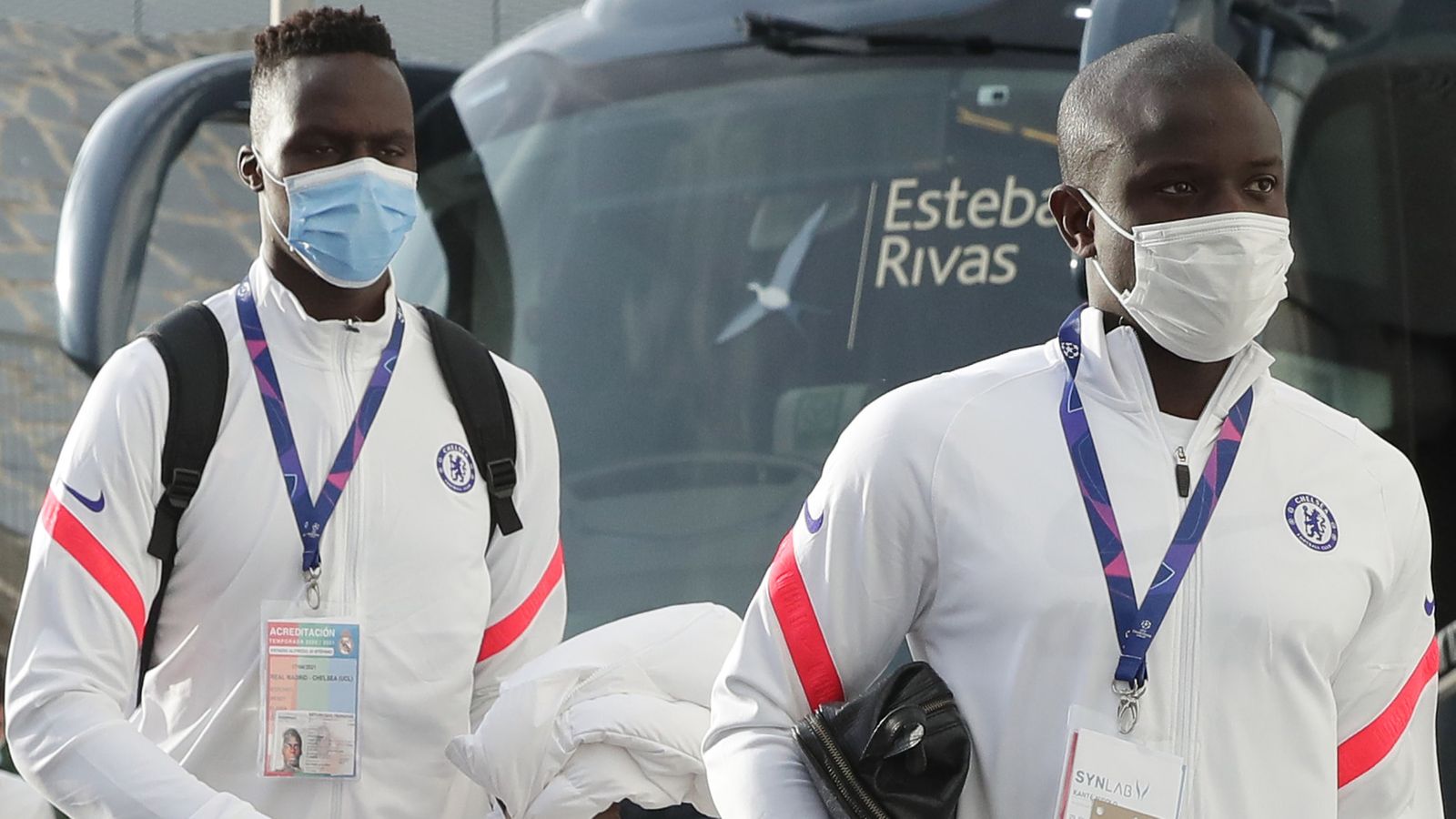 Edouard Mendy and N'Golo Kante