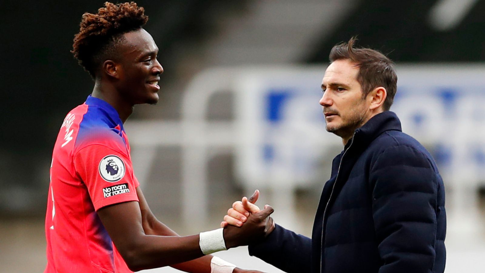 Tammy Abraham and Frank Lampard