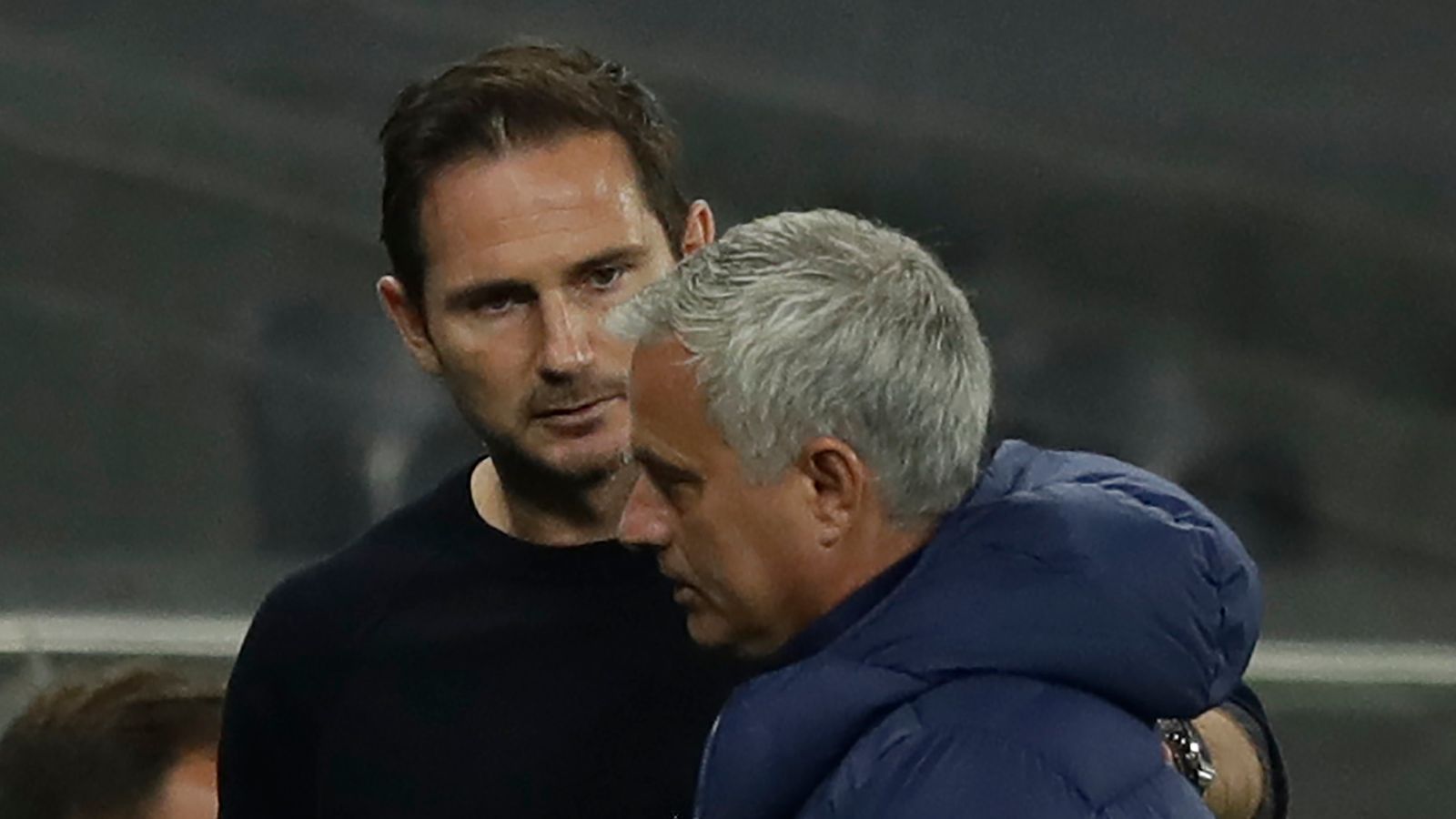 Frank Lampard and Jose Mourinho