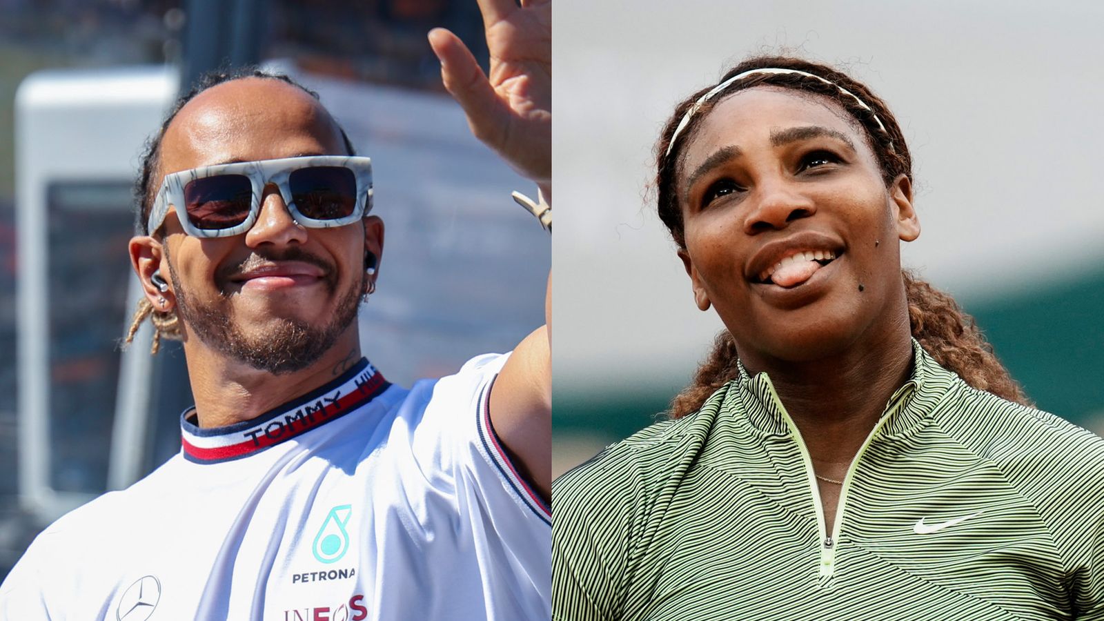 Lewis Hamilton and Serena Williams