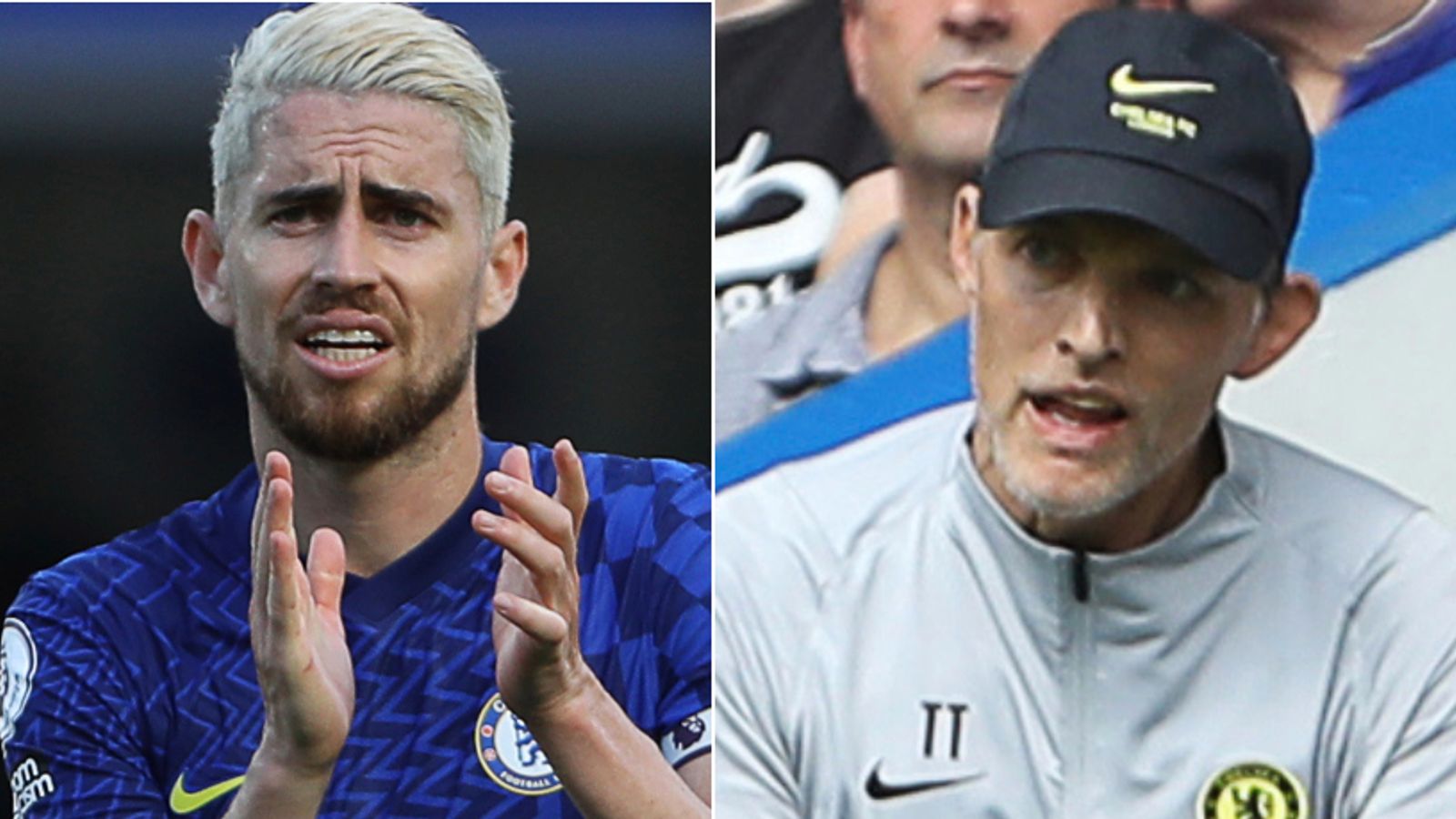 Jorginho and Thomas Tuchel